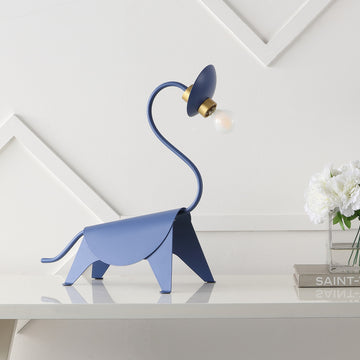 Bradley 16" Modern Industrial Iron Brachiosaurus LED Kids' Lamp - JONATHAN Y